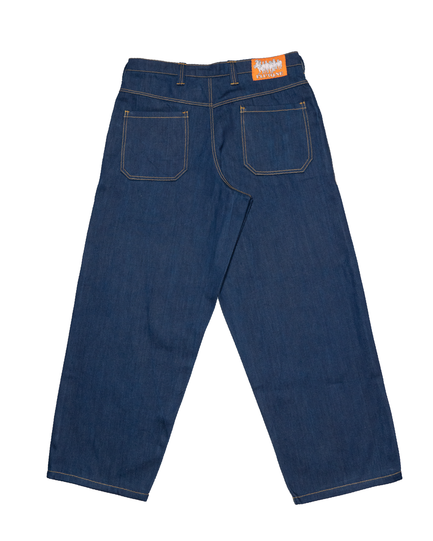 Jeans Blu con cuciture gialle