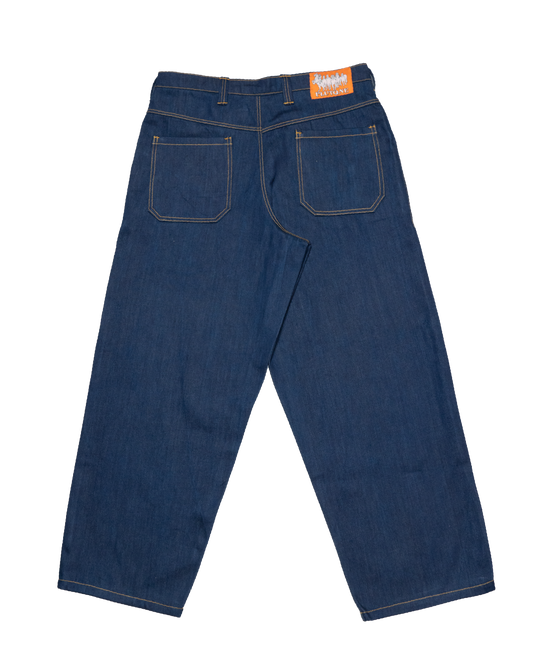 Jeans Blu con cuciture gialle