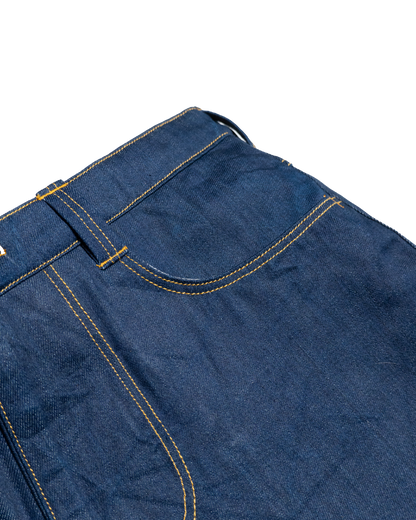 Jeans Blu con cuciture gialle